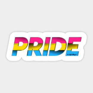 LGBTQ+ PRIDE: Pansexual Pride Flag Sticker